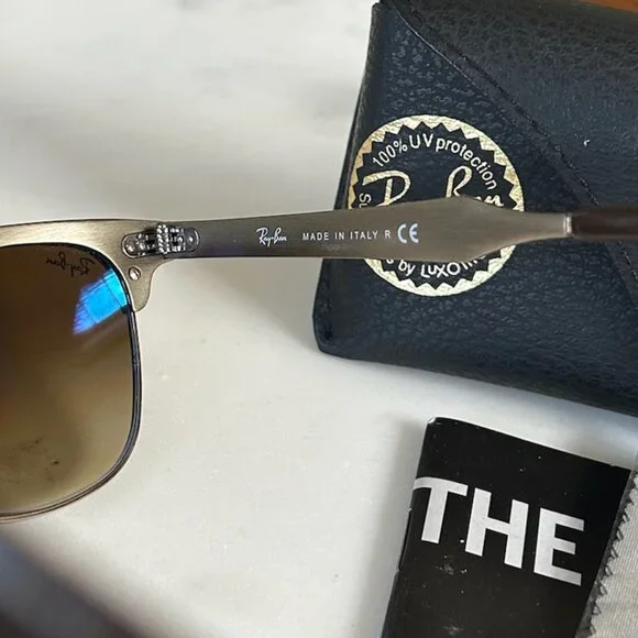 Ray-Ban Silver and Black Sunglasses - Picture 3 of 5